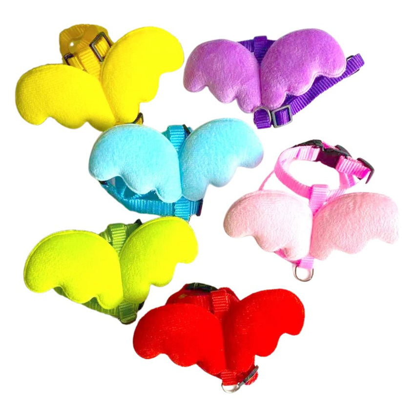 Arnés con alas de ángel para conejos, gatos y mascotas pequeñas