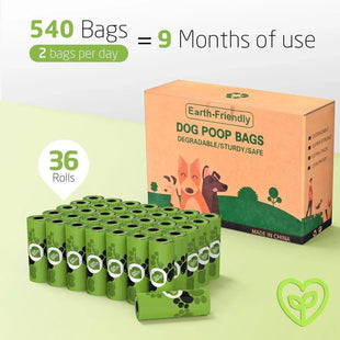 Bolsas biodegradables para excremento de perro con aroma a lavanda