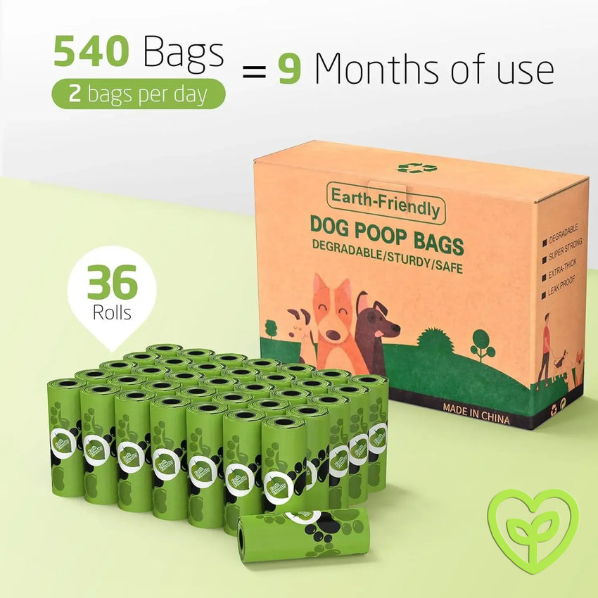 Bolsas biodegradables para excremento de perro con aroma a lavanda