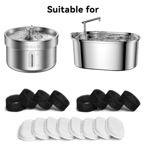 ROJECO Filtros de carbón activado para fuente de agua o bebedero