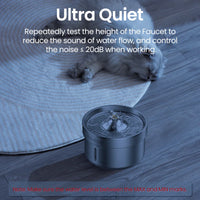 ROJECO Fuente de agua o bebedero de acero inoxidable con filtro para mascotas