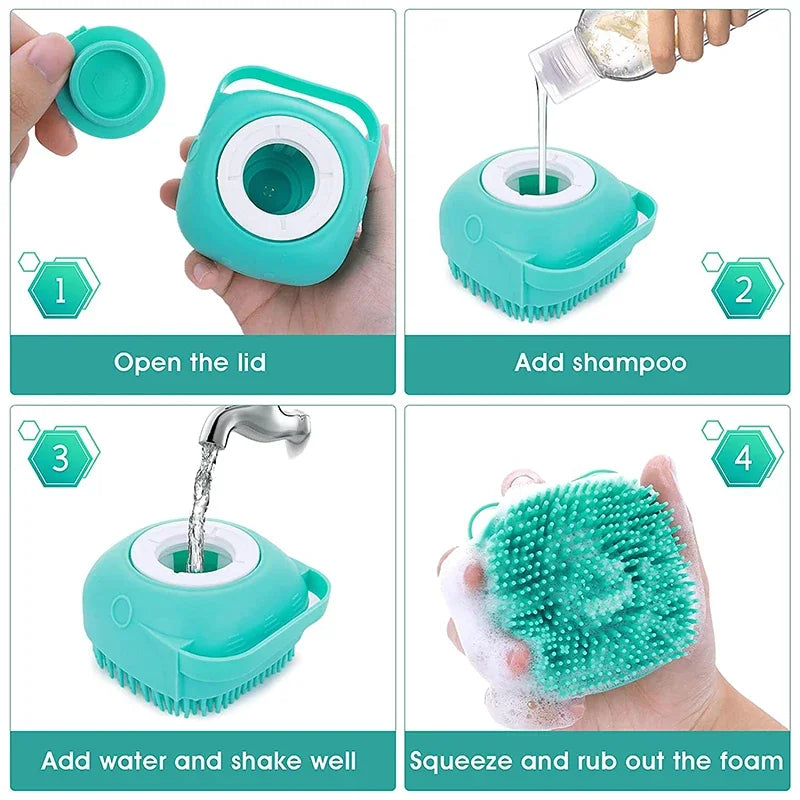 Cepillo de baño para mascotas