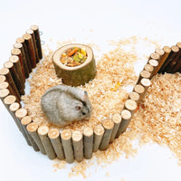 Cuenco de madera para aves, hamsters, reptiles y otros