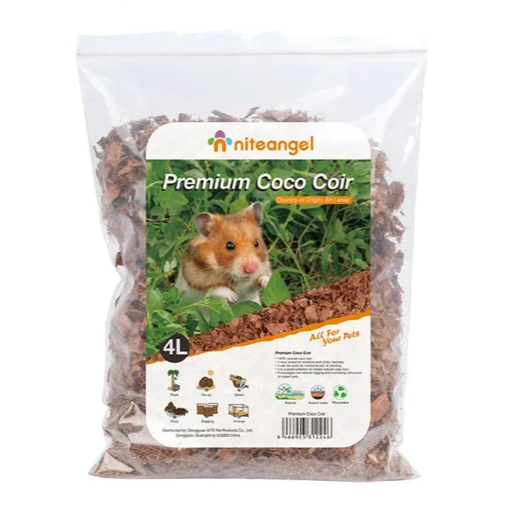 Sustrato de fibra de coco para mascotas pequeñas