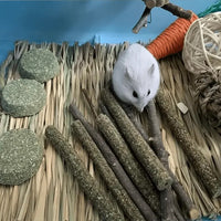 Estera de hierba natural para mascotas pequeñas