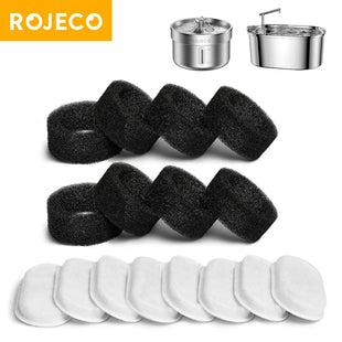 ROJECO Filtros de carbón activado para fuente de agua o bebedero